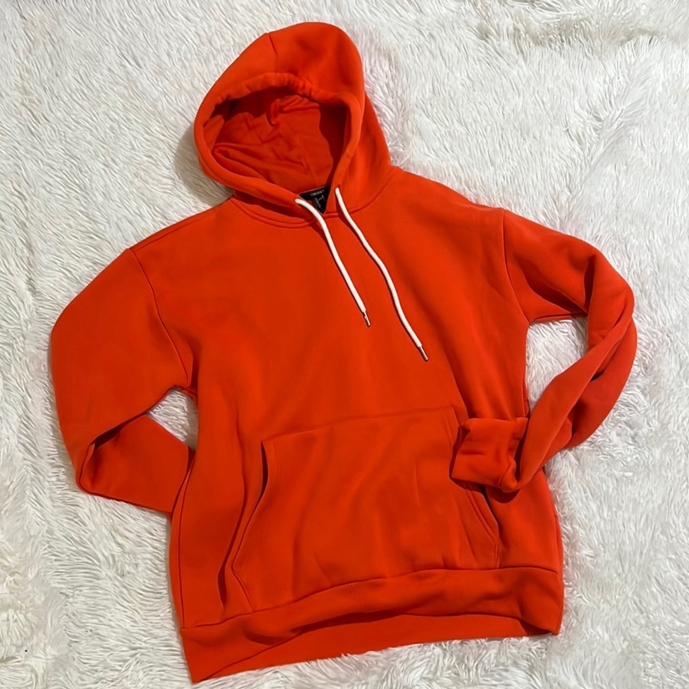 Red/orange hoodie. Never worn. Forever 21.  Size medium.